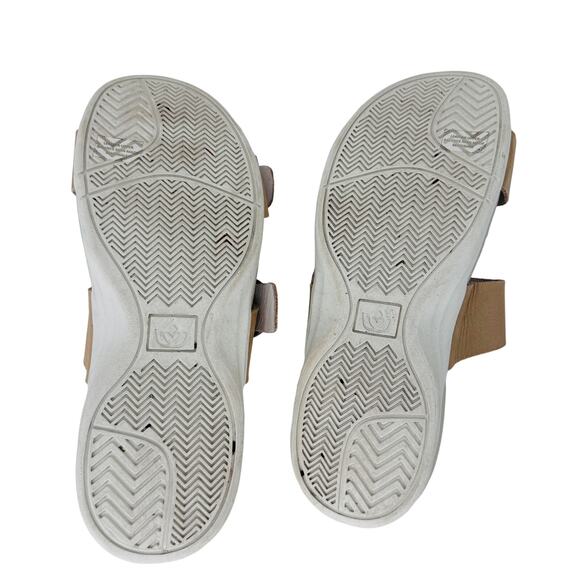 Spenco Crista Slide Sandals Orthotic Buckle Strap‎ Leather Tan Womens Size 10 D - Picture 6 of 7